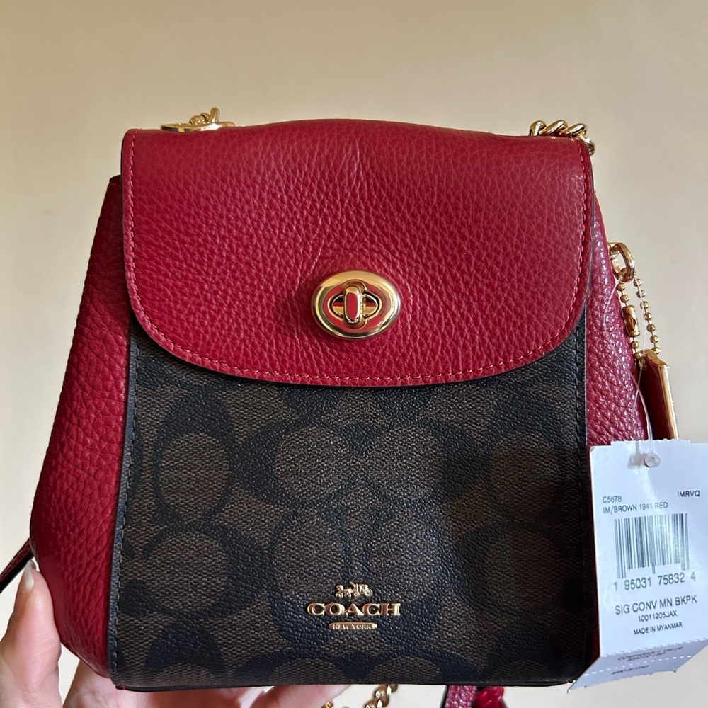 Coach Convertible Mini Backpack